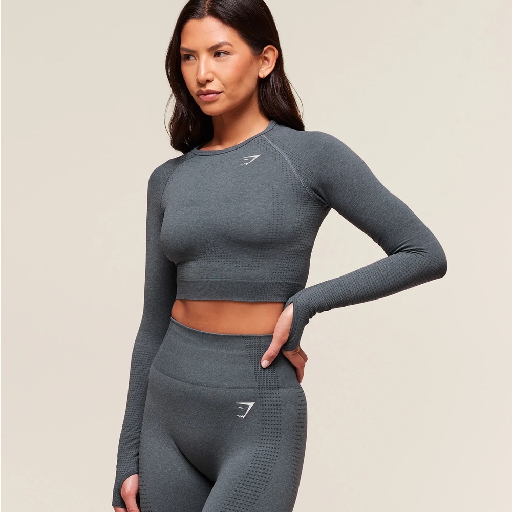 Gymshark long-sleeved crop top